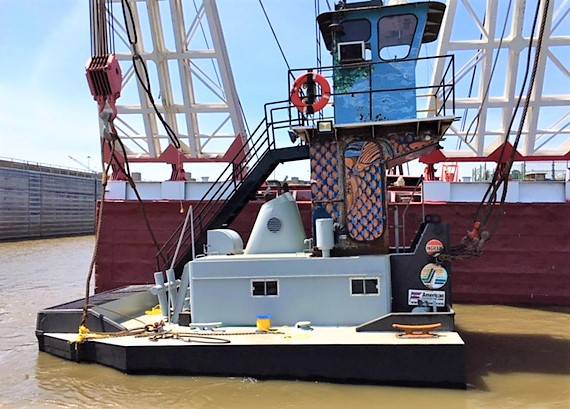 O encurtamento da limpeza do rio M / V após o trabalho de modificação (Foto: TSGI)