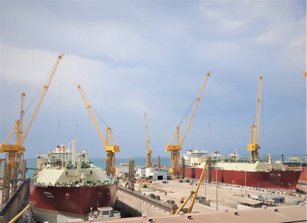 سفن الغاز الطبيعي المسال في NKOM Shipyard. الصورة: NKOM