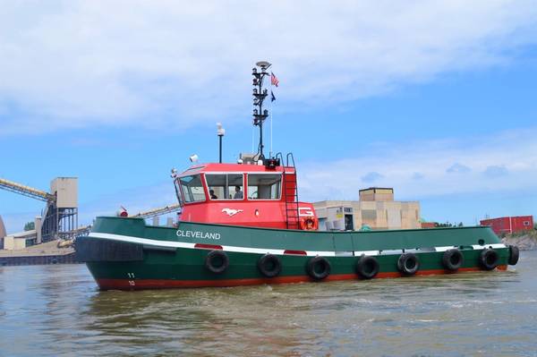 Το Tug Cleveland στην εργασία στο λιμάνι του Cleveland, Ohio (CREDIT: η ομάδα των μεγάλων λιμνών)