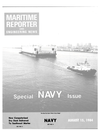 Logo of August 15, 1984 - Maritime Reporter and Engineering News