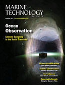 Marine Technology Magazine Cover Sep 2015 - Ocean Observation: Gliders, Buoys & Sub-Surface Networks