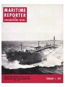 Maritime Reporter Magazine Cover Feb 1974 -