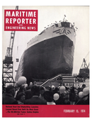 Maritime Reporter Magazine Cover Feb 15, 1974 -
