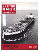Maritime Reporter Magazine Cover Aug 1977 -