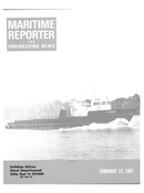 Maritime Reporter Magazine Cover Feb 15, 1981 -