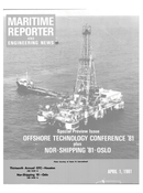 Maritime Reporter Magazine Cover Apr 1981 - 
