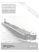 Maritime Reporter Magazine Cover Jun 15, 1981 - 
