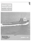 Maritime Reporter Magazine Cover Nov 15, 1981 - 