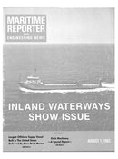 Maritime Reporter Magazine Cover Aug 1983 - 