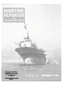 Maritime Reporter Magazine Cover Nov 15, 1983 - 