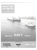 Maritime Reporter Magazine Cover Aug 15, 1984 - 