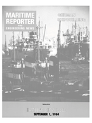 Maritime Reporter Magazine Cover Sep 1984 -