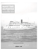 Maritime Reporter Magazine Cover Jan 1985 - 