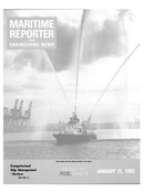 Maritime Reporter Magazine Cover Jan 15, 1985 - 