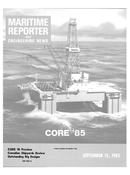 Maritime Reporter Magazine Cover Sep 15, 1985 -