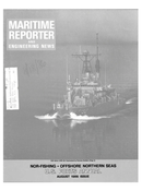 Maritime Reporter Magazine Cover Aug 1986 -