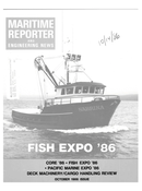 Maritime Reporter Magazine Cover Oct 1986 - 
