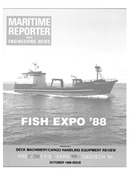 Maritime Reporter Magazine Cover Oct 1988 -