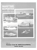 Maritime Reporter Magazine Cover Jan 1989 - 