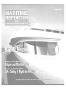 Maritime Reporter Magazine Cover Oct 2004 - The Marine Communications Edition