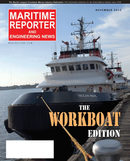 Maritime Reporter Magazine Cover Nov 2012 - Workboat Annual