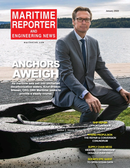 Maritime Reporter Magazine Cover Jan 2022 - 
