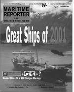 Maritime Reporter Magazine Cover Dec 2001 - 