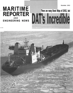 Maritime Reporter Magazine Cover Dec 2002 - 