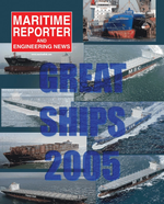 Maritime Reporter Magazine Cover Dec 2005 - Great Ships of 2005