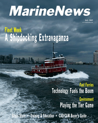 Marine News Magazine Cover Jul 2005 - 