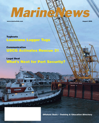 Marine News Magazine Cover Aug 2006 - AWO Edition: Inland & Offshore Waterways