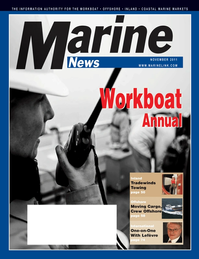 Marine News Magazine Cover Nov 2011 - Workboat Annual