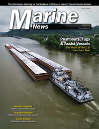 Marine News Magazine Cover Mar 2019 - Pushboats, Tugs & Assist Vessels