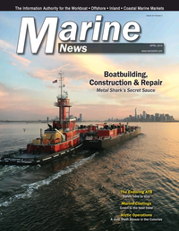 Marine News Magazine Cover Apr 2019 - Boatbuilding, Construction & Repair