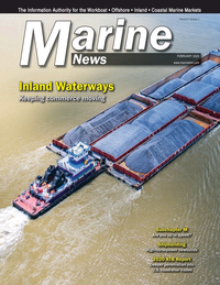 Marine News Magazine Cover Feb 2020 - Pushboats,Tugs & Assist Vessels