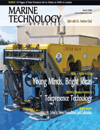 Marine Technology Magazine Cover Mar 2006 - AUVs; ROVs; UUVs