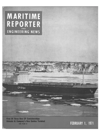 Maritime Reporter Magazine Cover Feb 1971 - 