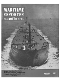 Maritime Reporter Magazine Cover Aug 1971 - 
