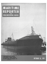 Maritime Reporter Magazine Cover Oct 15, 1971 - 