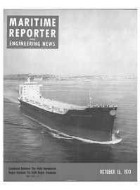 Maritime Reporter Magazine Cover Oct 15, 1973 - 
