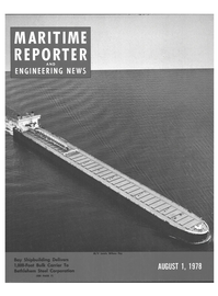 Maritime Reporter Magazine Cover Aug 1978 - 