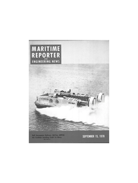 Maritime Reporter Magazine Cover Sep 15, 1978 - 
