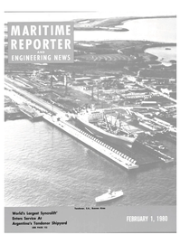 Maritime Reporter Magazine Cover Feb 1980 - 