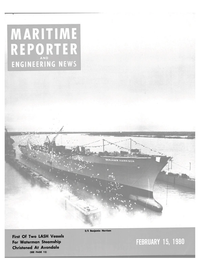 Maritime Reporter Magazine Cover Feb 15, 1980 - 