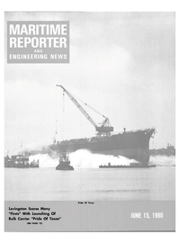 Maritime Reporter Magazine Cover Jun 15, 1980 - 