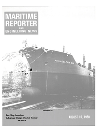 Maritime Reporter Magazine Cover Aug 15, 1980 - 