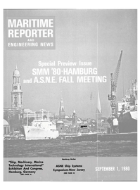 Maritime Reporter Magazine Cover Sep 1980 - 