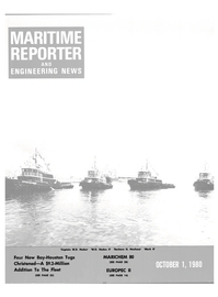 Maritime Reporter Magazine Cover Oct 1980 - 