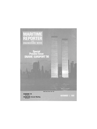 Maritime Reporter Magazine Cover Nov 1980 - 