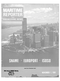Maritime Reporter Magazine Cover Nov 1981 - 